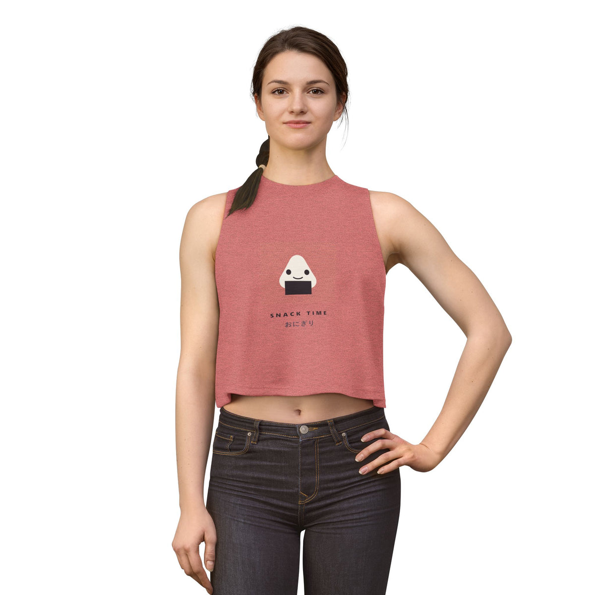 Snack Time Crop Top - original anime design, view 5