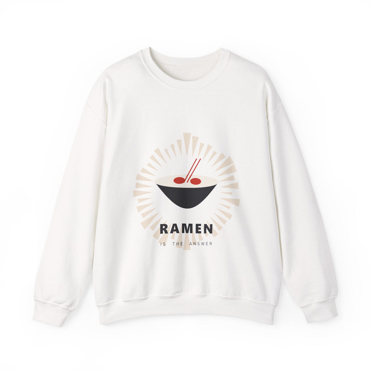 Ramen Is The Answer Sweatshirt in White