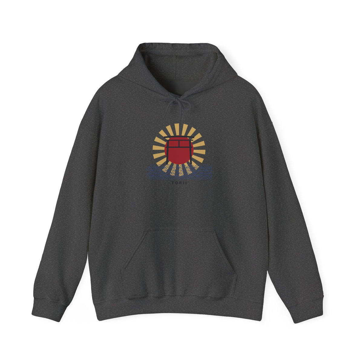 Torii Gate Hoodie in Dark Heather
