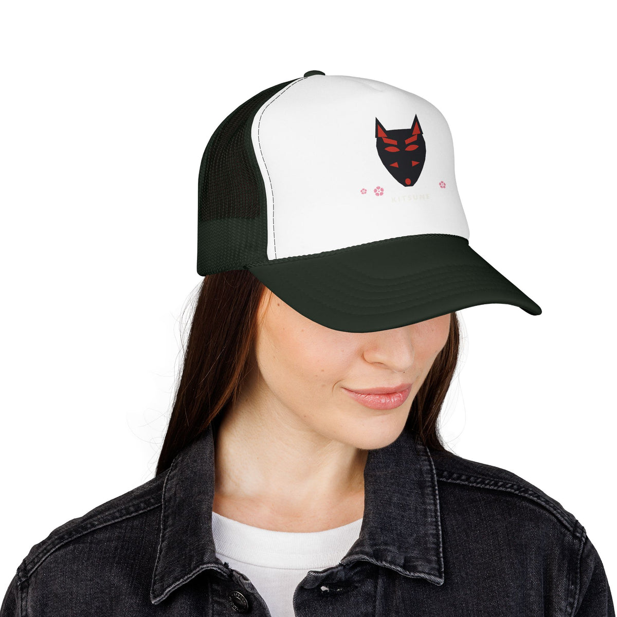 Kitsune Mask Trucker Cap - original anime design, view 15