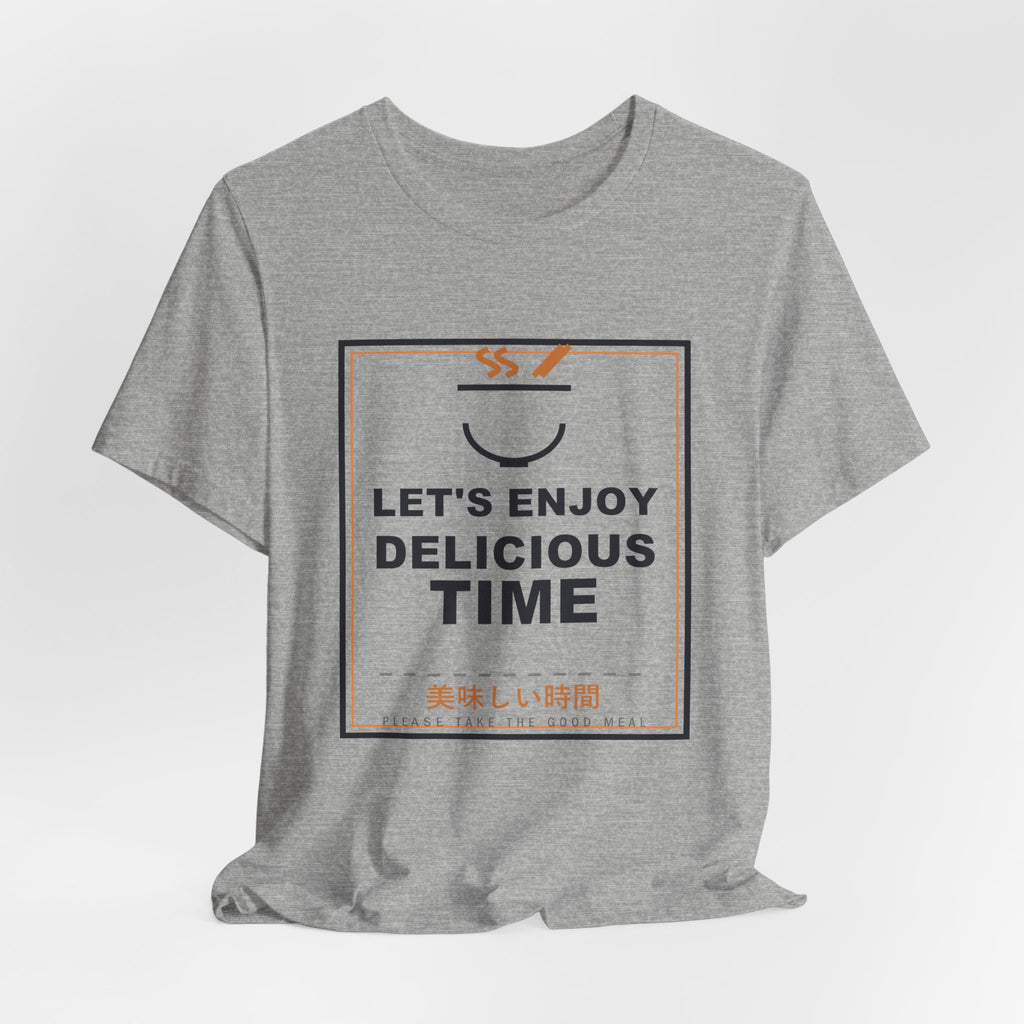 Let's Enjoy Delicious Time Funny Anime T-Shirt - original anime design, view 15