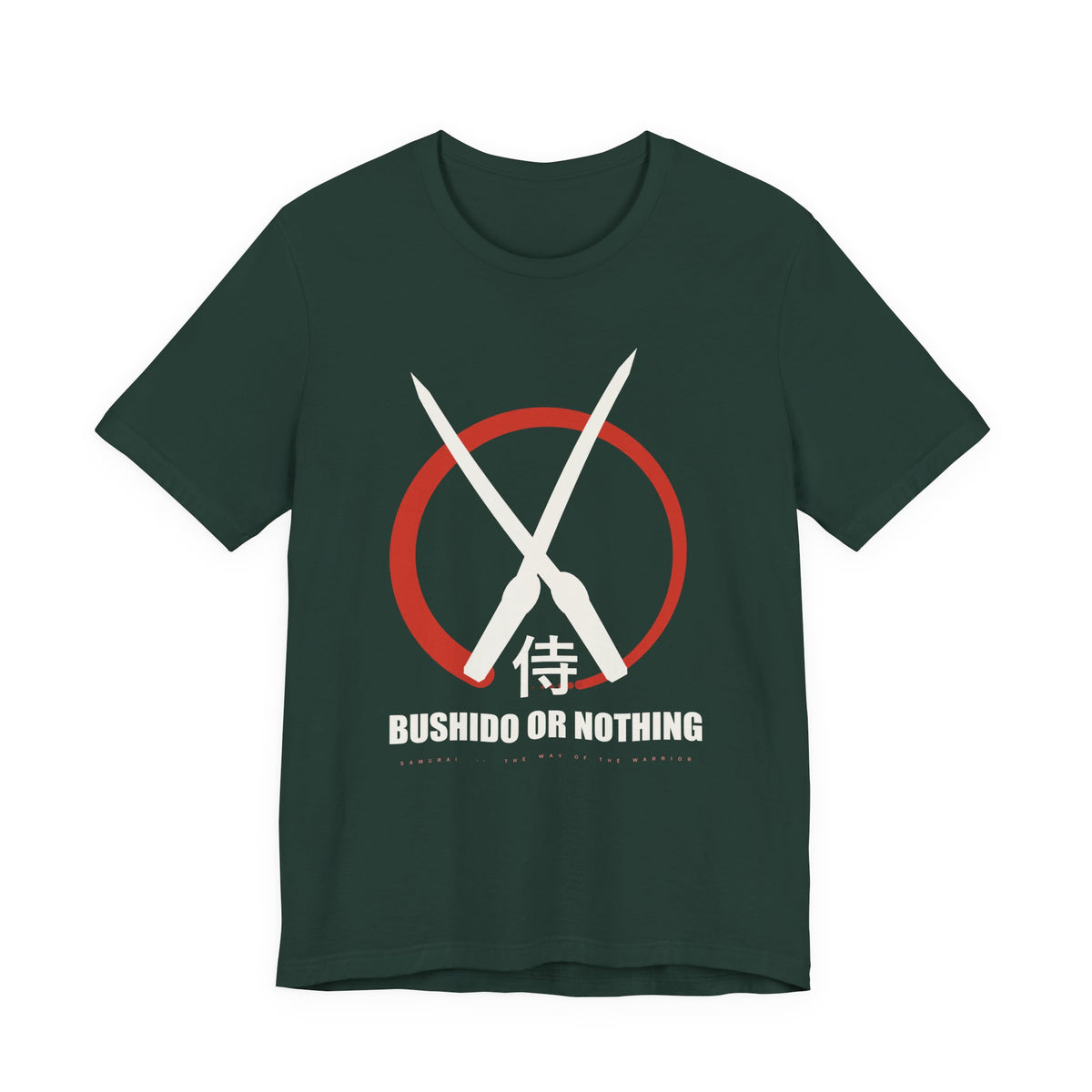 Bushido Anime T-Shirt in Forest