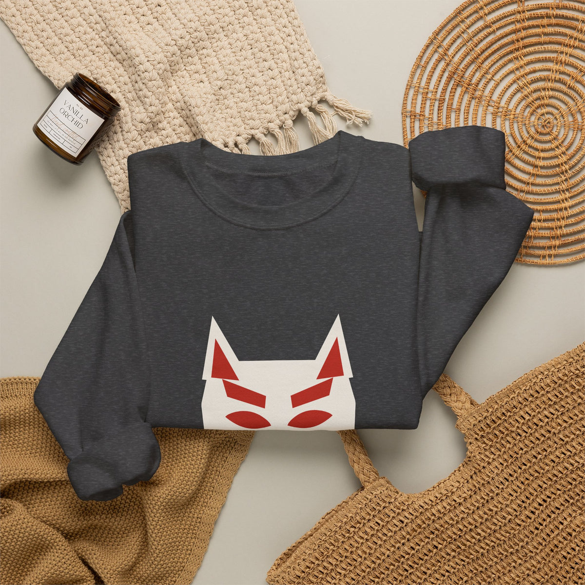 Kitsune Mask Sweatshirt - original anime design, view 36