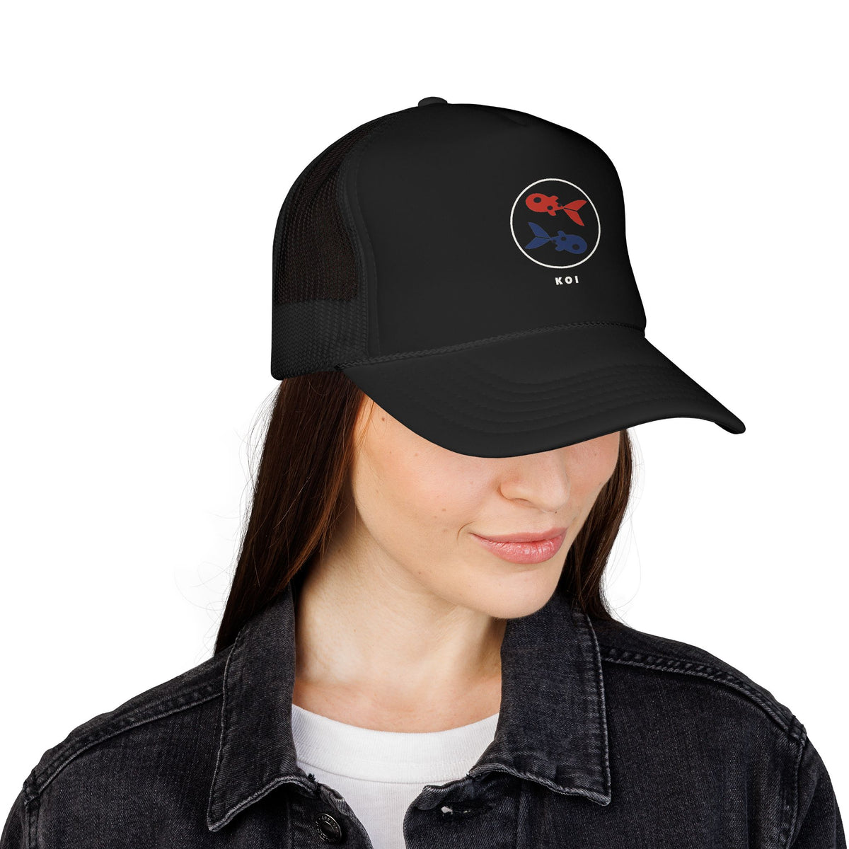 Koi Pair Trucker Cap - original anime design, view 3