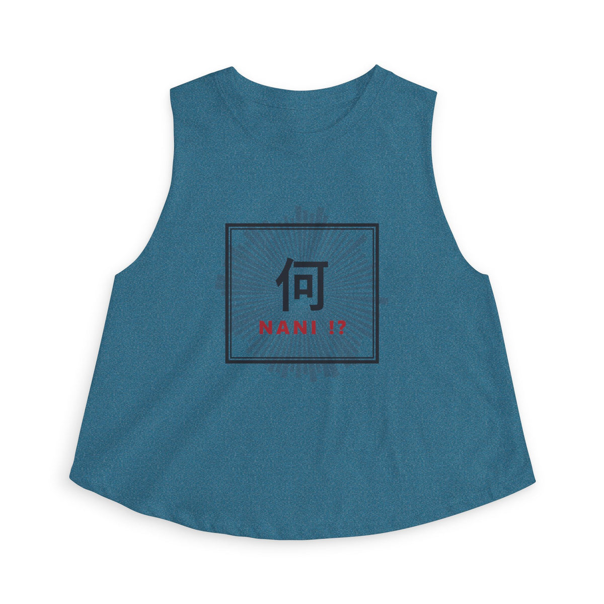 Nani!? Crop Top in Heather Deep Teal