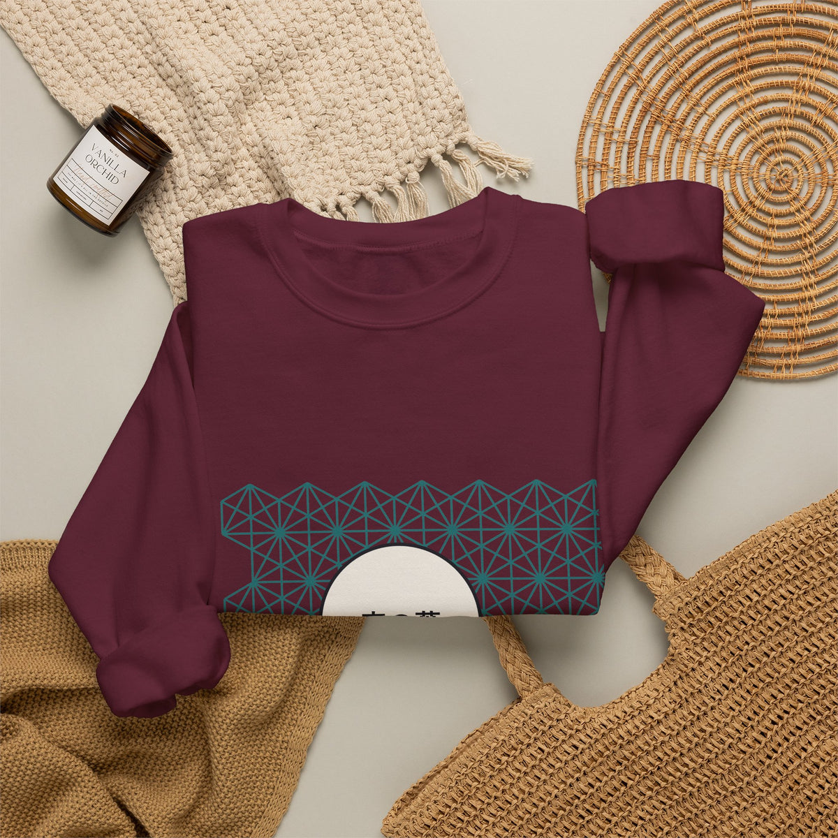 Asanoha Sweatshirt - original anime design, view 24