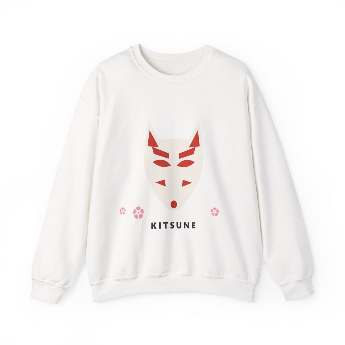 Kitsune Mask Sweatshirt in White