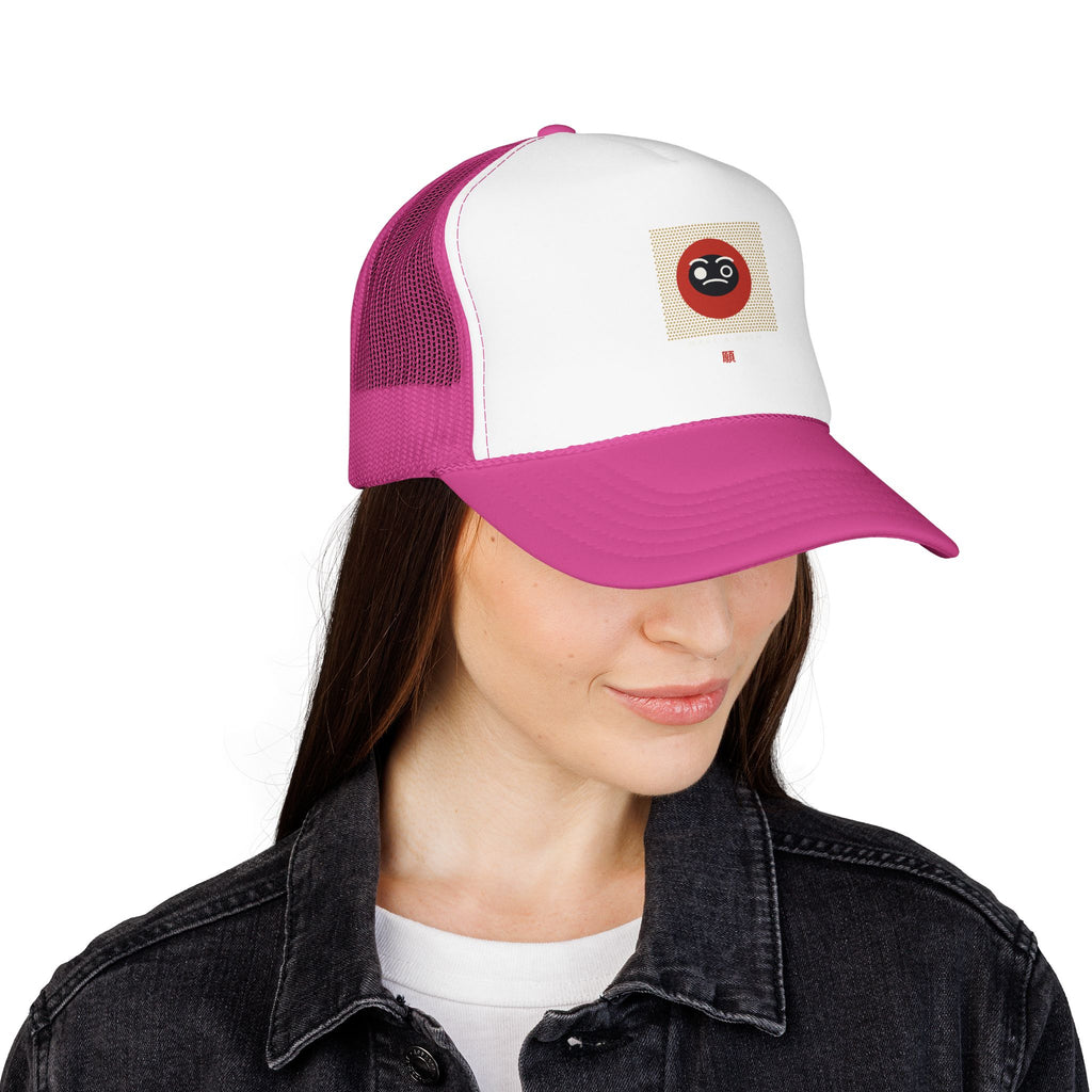 Daruma Wish Trucker Cap - original anime design, view 18