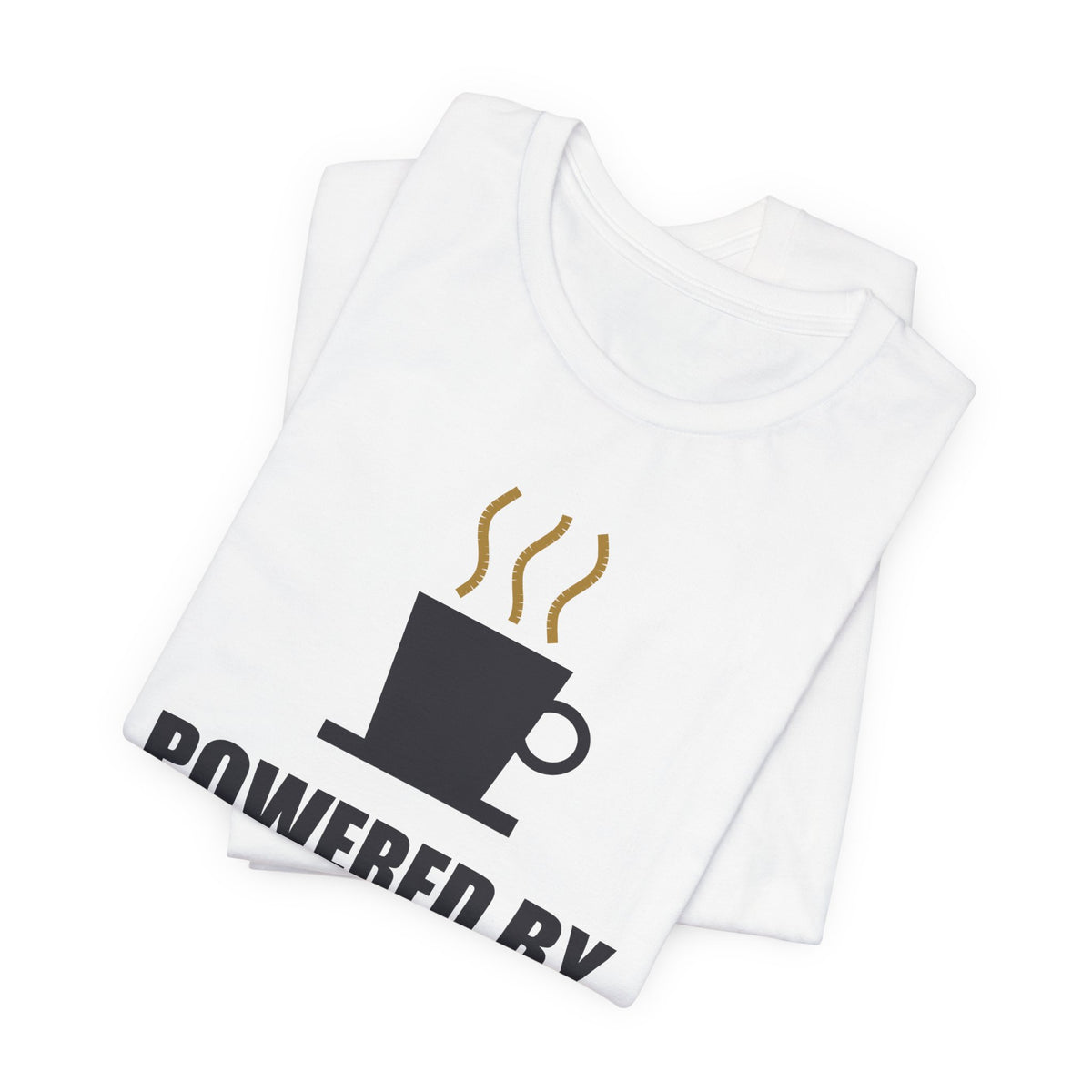 Powered By Anime And Coffee T-Shirt - original anime design, view 3