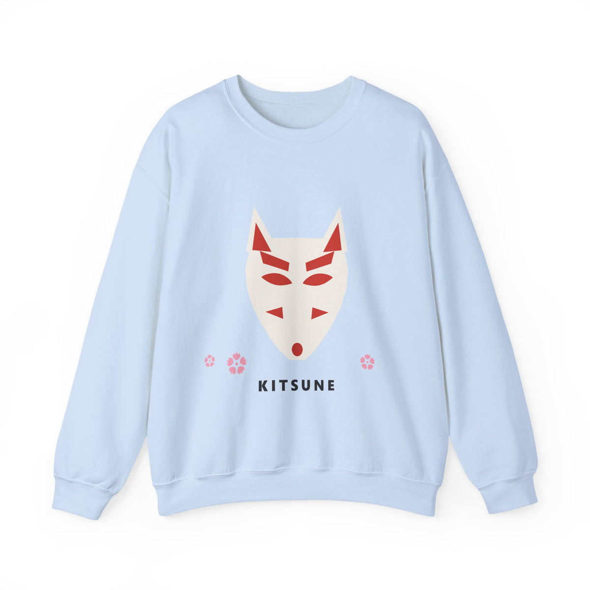 Kitsune Mask Sweatshirt in Light Blue