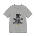 Powered By Anime And Coffee T-Shirt in Athletic Heather