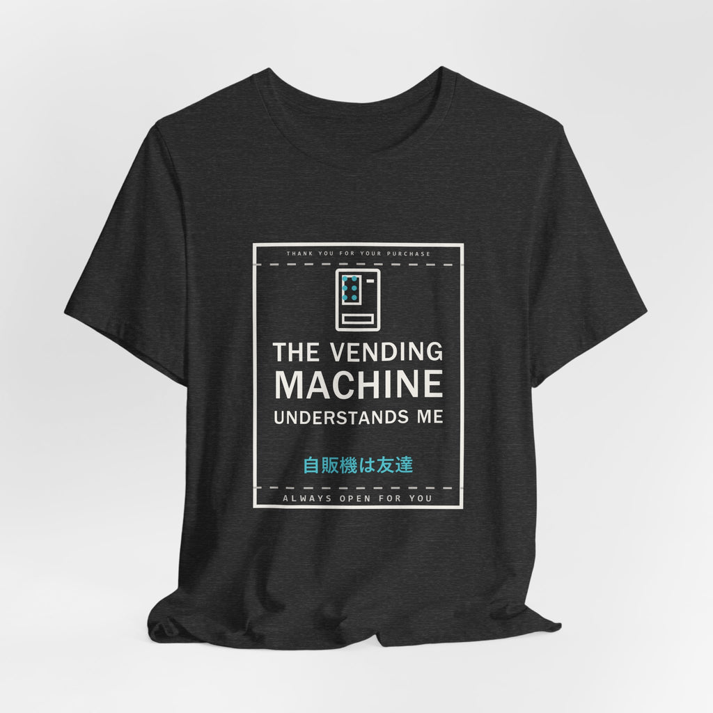 The Vending Machine Understands Me Funny Anime T-Shirt - original anime design, view 18