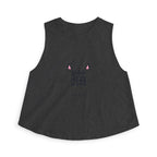 Neko Crop Top in Dark Grey Heather