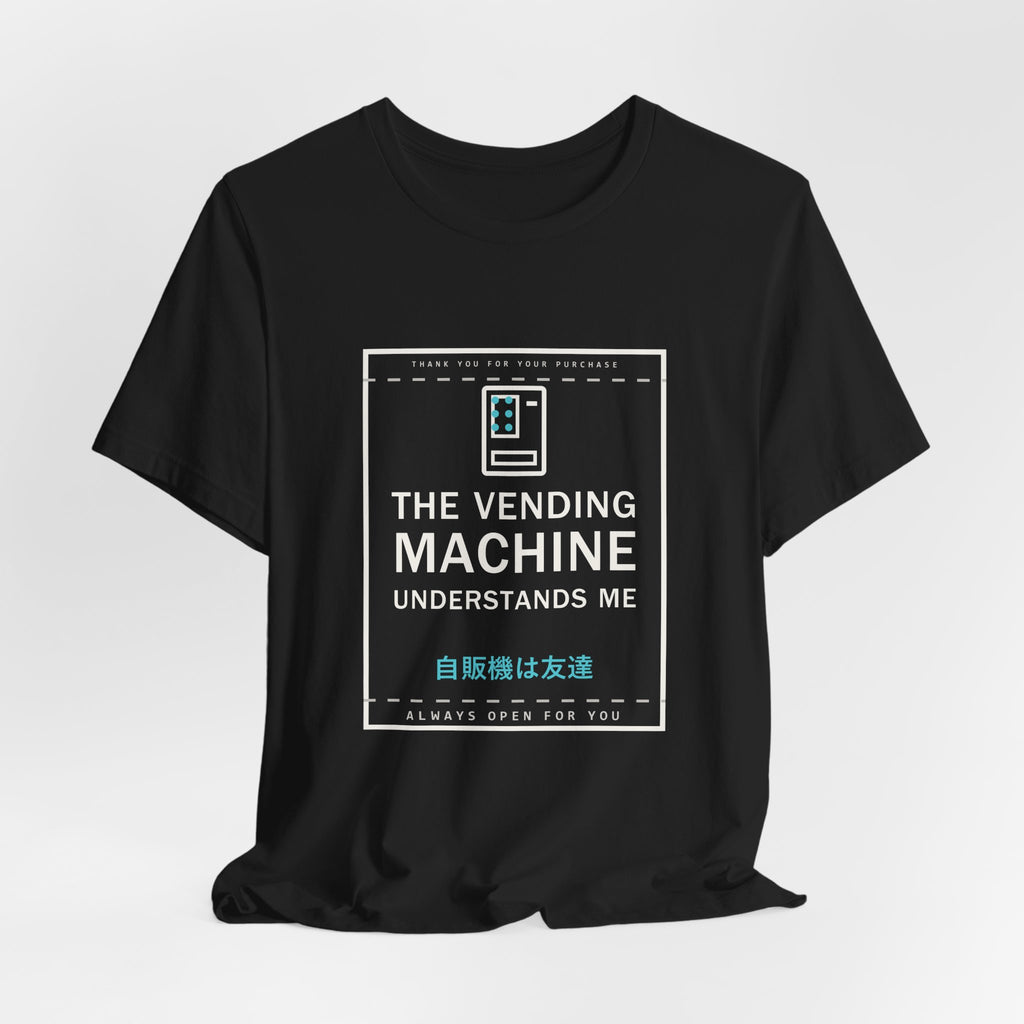 The Vending Machine Understands Me Funny Anime T-Shirt - original anime design, view 6