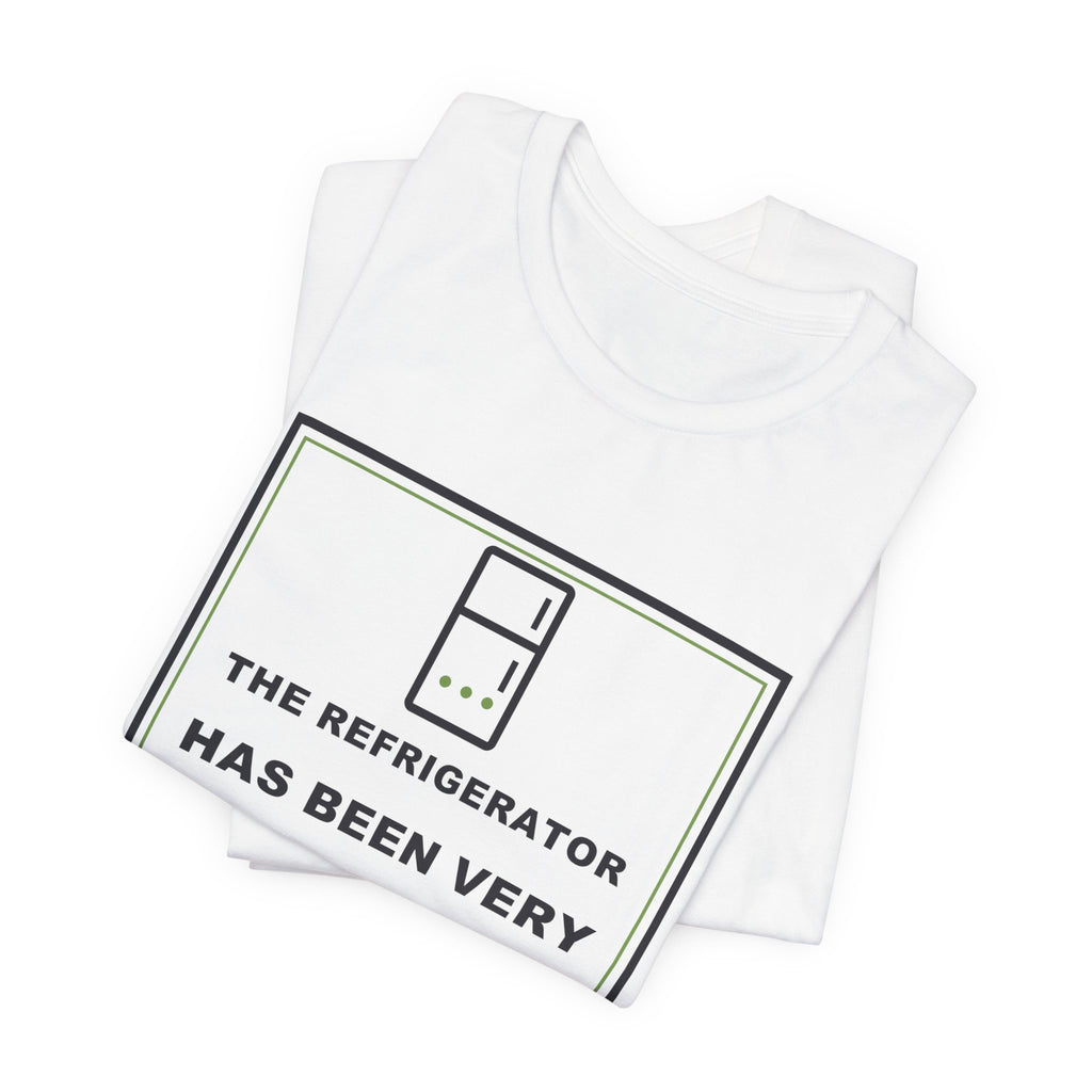 The Refrigerator Has Been Very Quiet Lately Funny Anime T-Shirt - original anime design, view 2