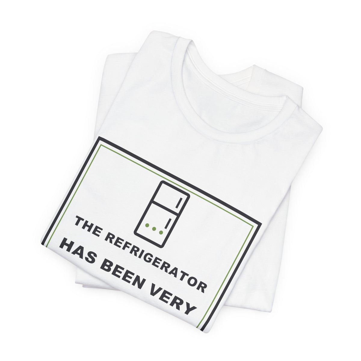 The Refrigerator Has Been Very Quiet Lately Funny Anime T-Shirt - original anime design, view 2