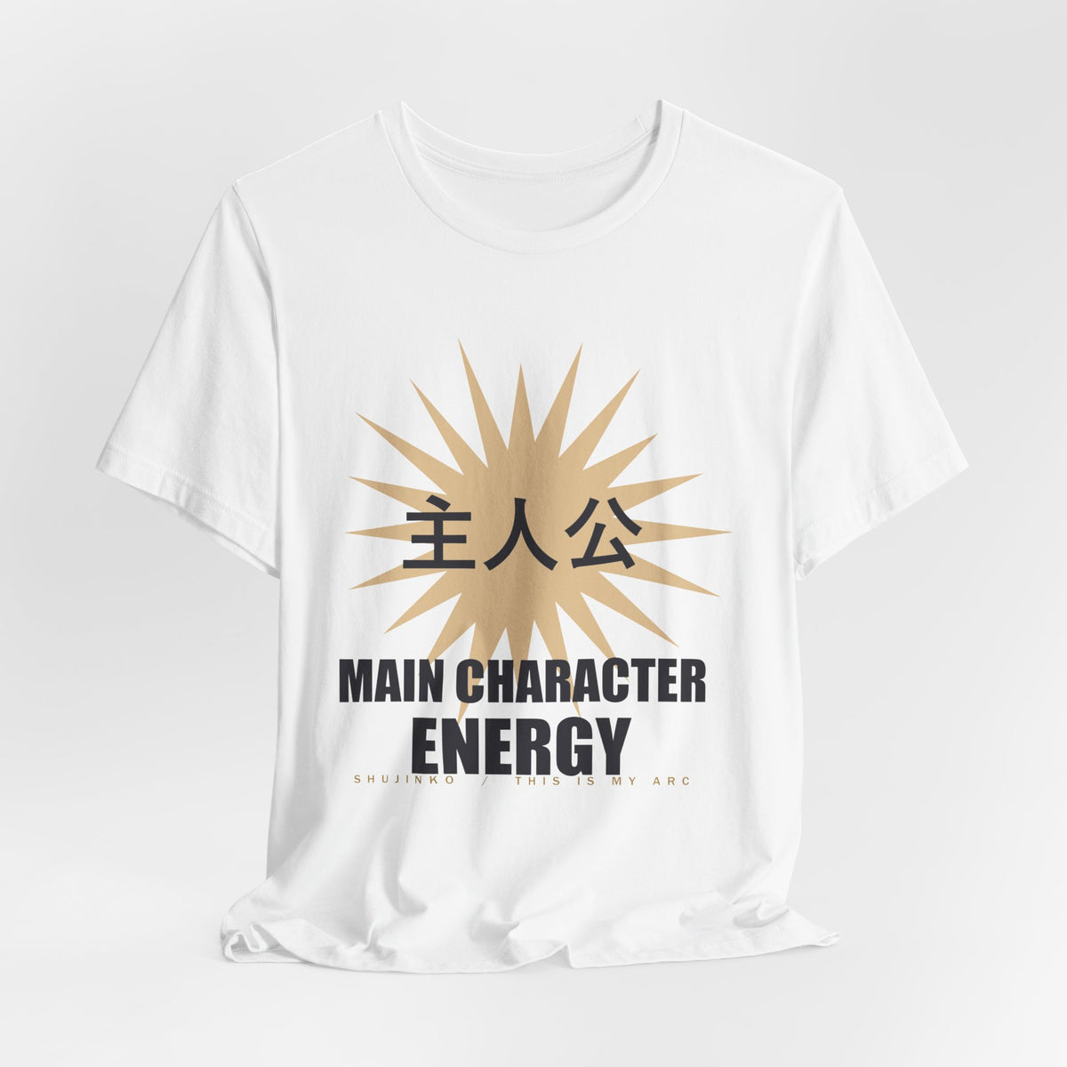 Main Character Energy Anime T-Shirt - original anime design, view 4