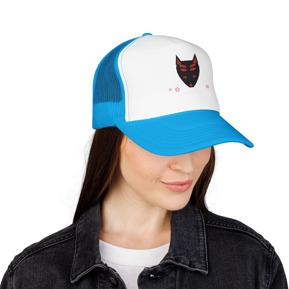 Kitsune Mask Trucker Cap - original anime design, view 12
