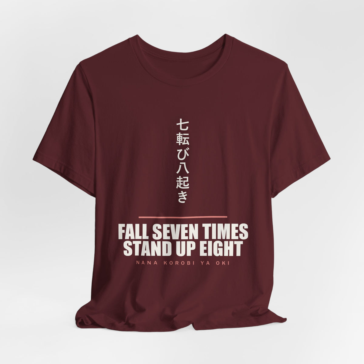 Fall Seven Times Anime T-Shirt - original anime design, view 25