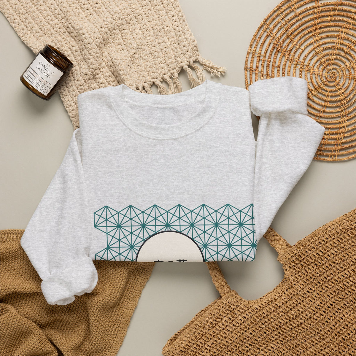 Asanoha Sweatshirt - original anime design, view 6
