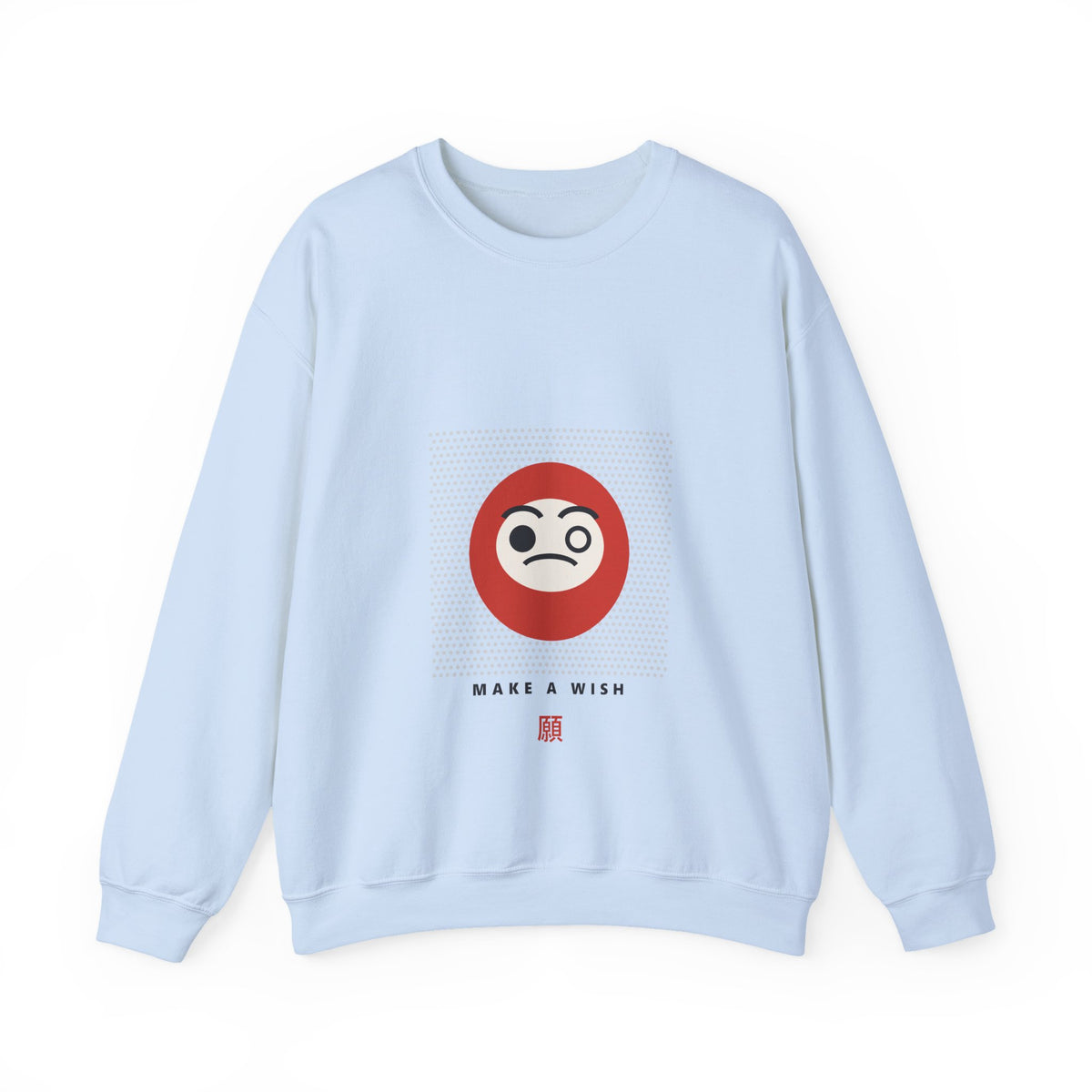 Daruma Wish Sweatshirt in Light Blue