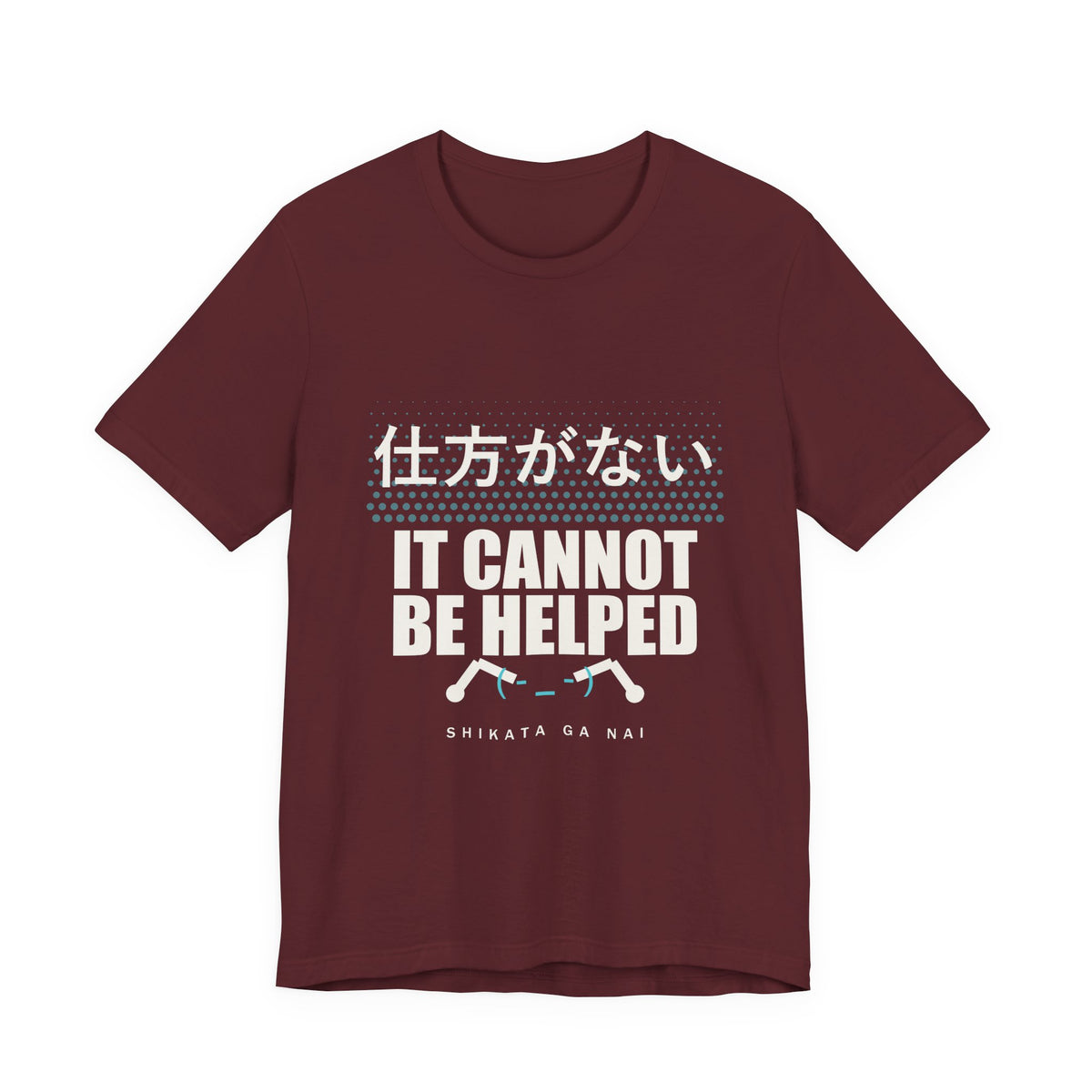 It Cannot Be Helped Anime T-Shirt in Maroon