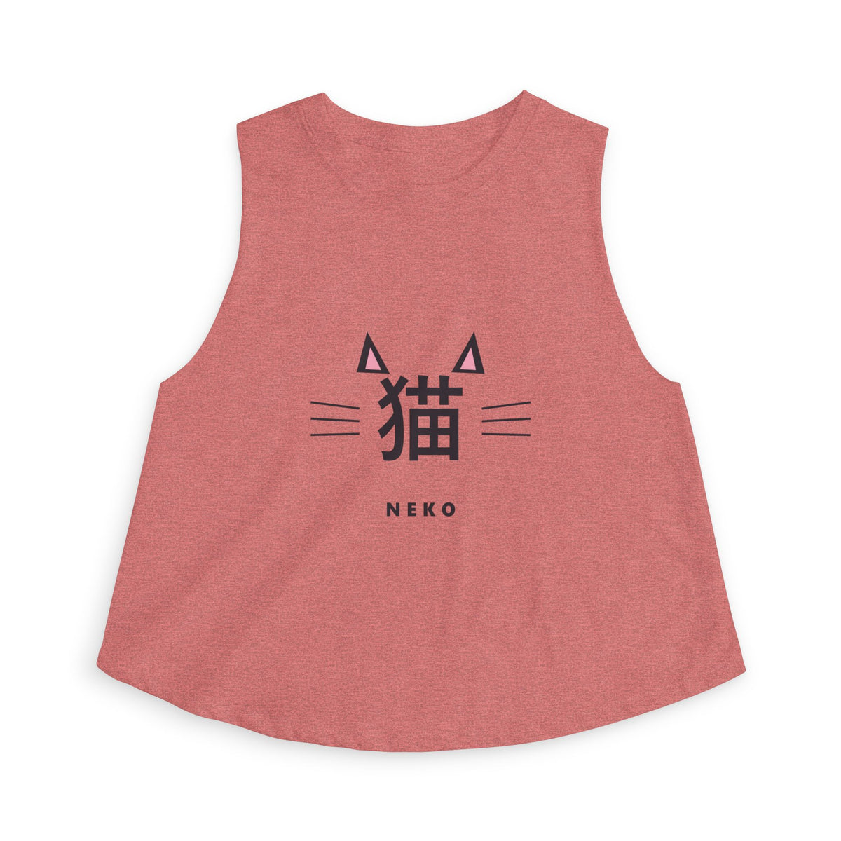 Neko Crop Top in Heather Mauve