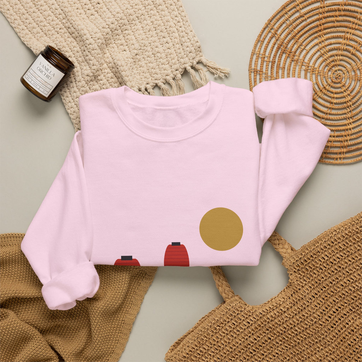 Matsuri Lanterns Sweatshirt - original anime design, view 48