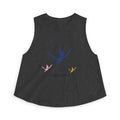 Senbazuru Crop Top in Dark Grey Heather