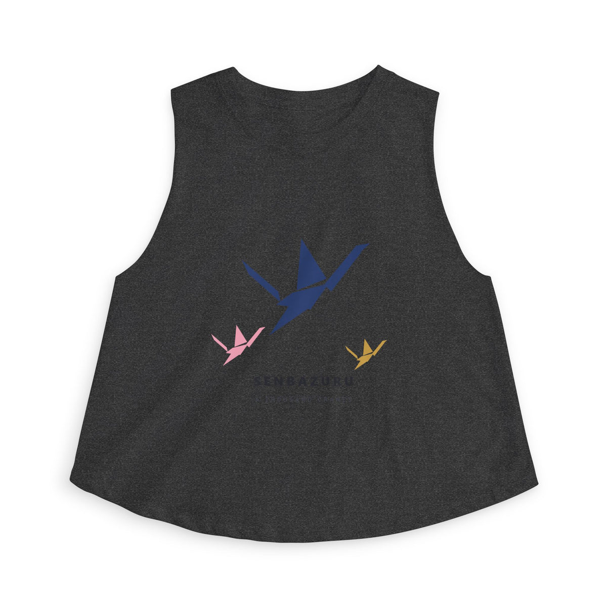 Senbazuru Crop Top in Dark Grey Heather