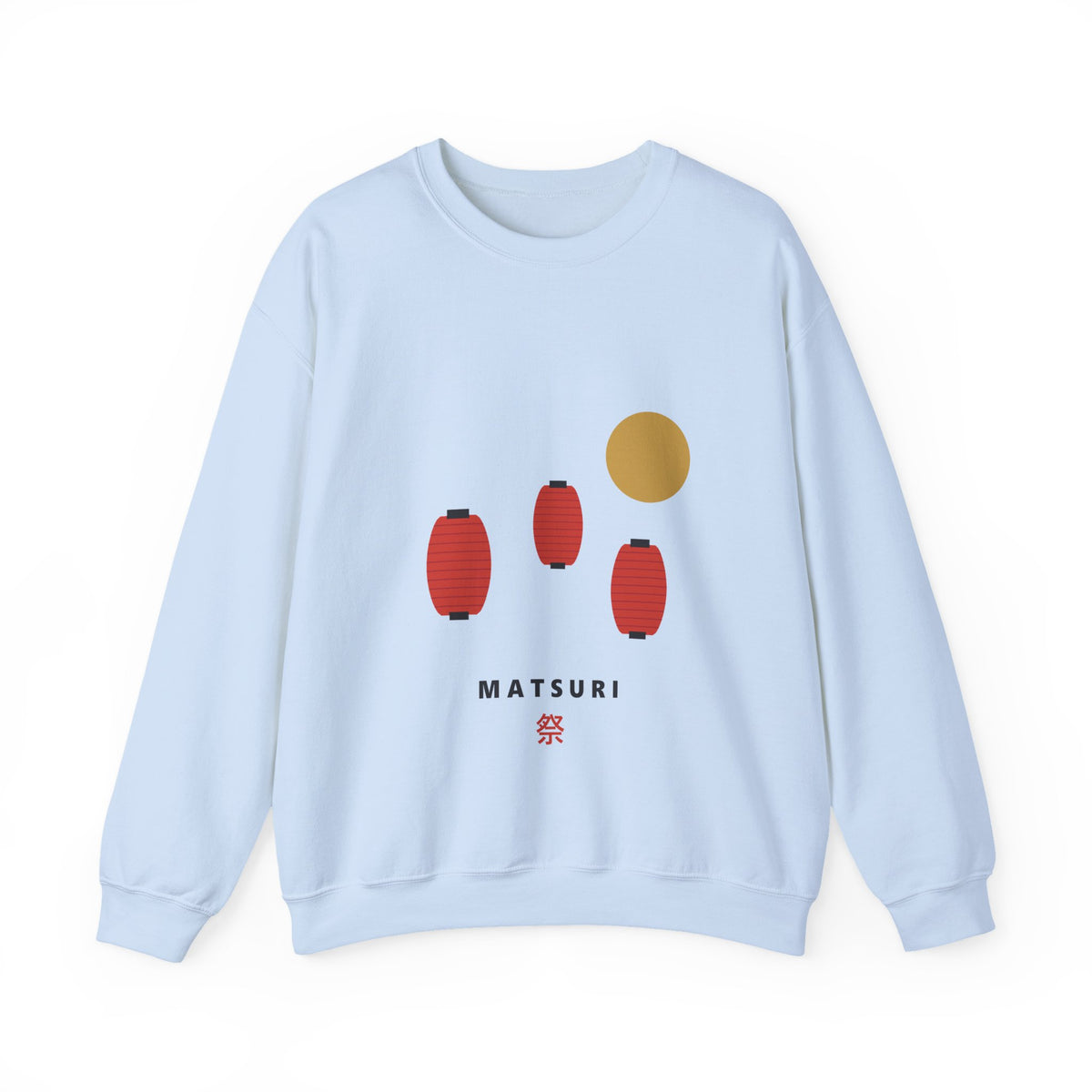 Matsuri Lanterns Sweatshirt in Light Blue