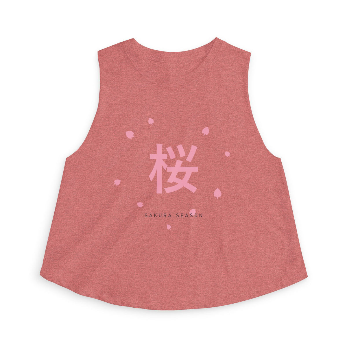 Sakura Season Crop Top in Heather Mauve