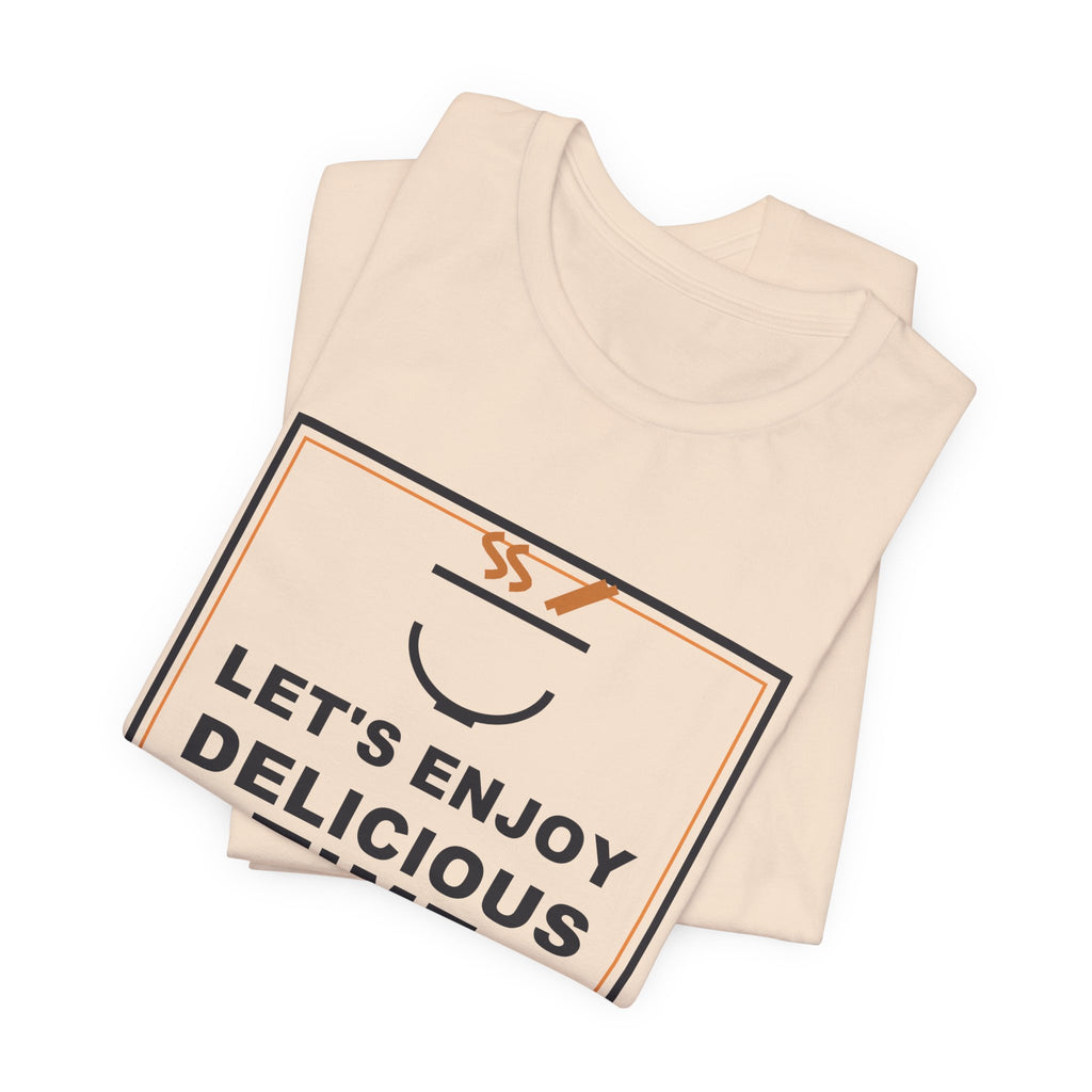 Let's Enjoy Delicious Time Funny Anime T-Shirt - original anime design, view 8