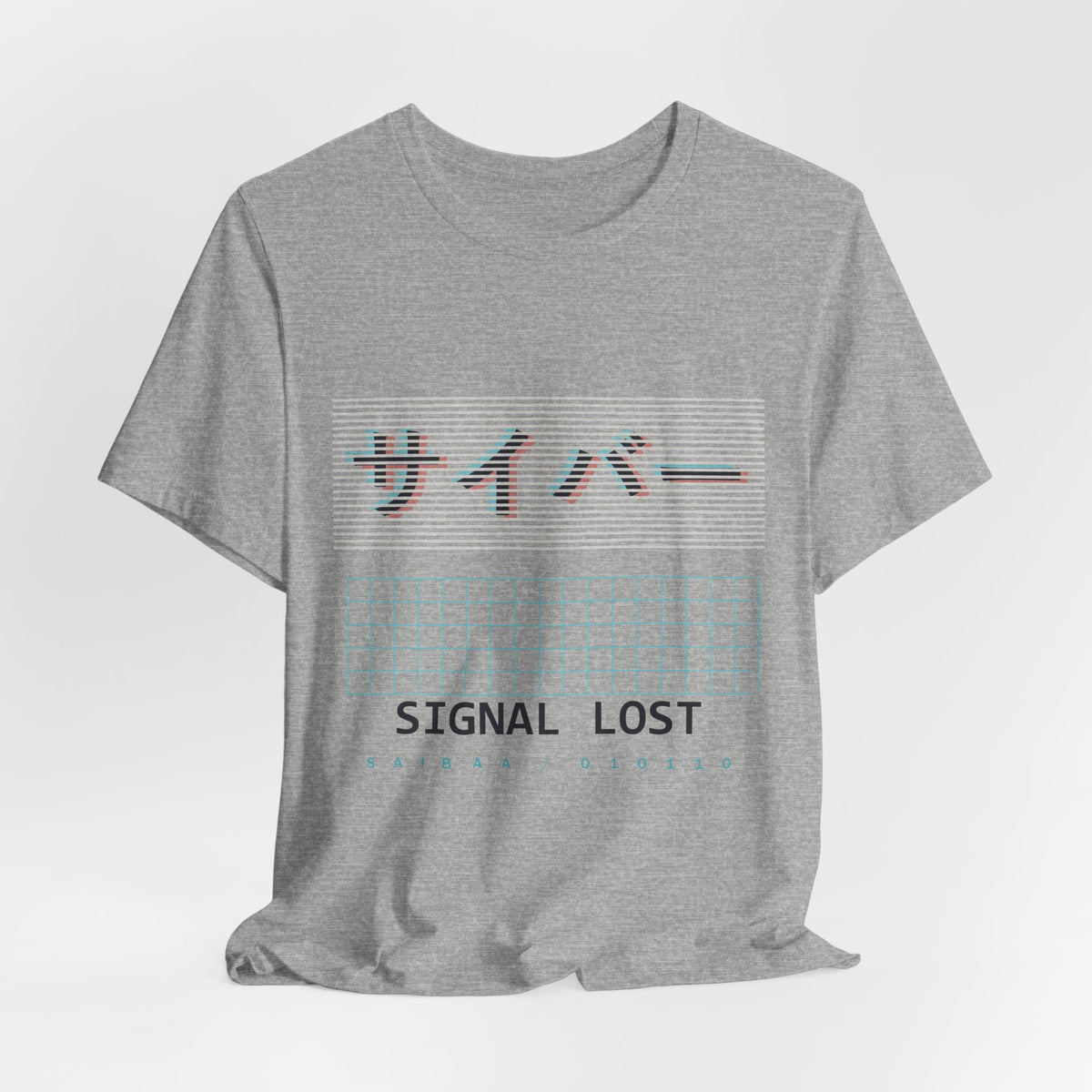 Cyber Glitch Anime T-Shirt - original anime design, view 16