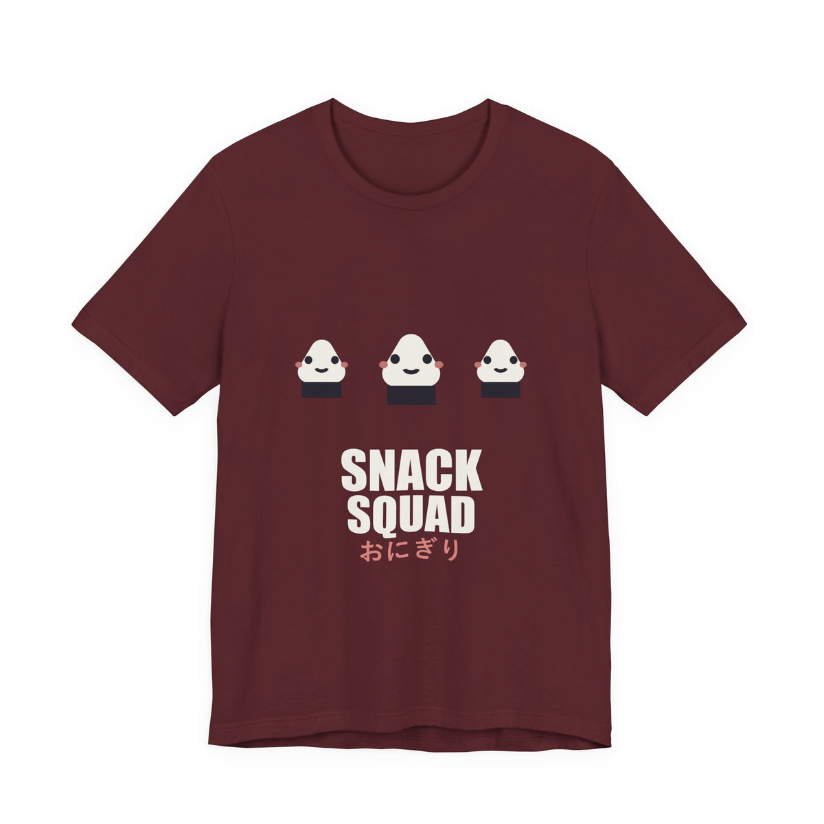 Snack Squad Anime T-Shirt in Maroon