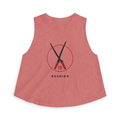 Bushido Crop Top in Heather Mauve