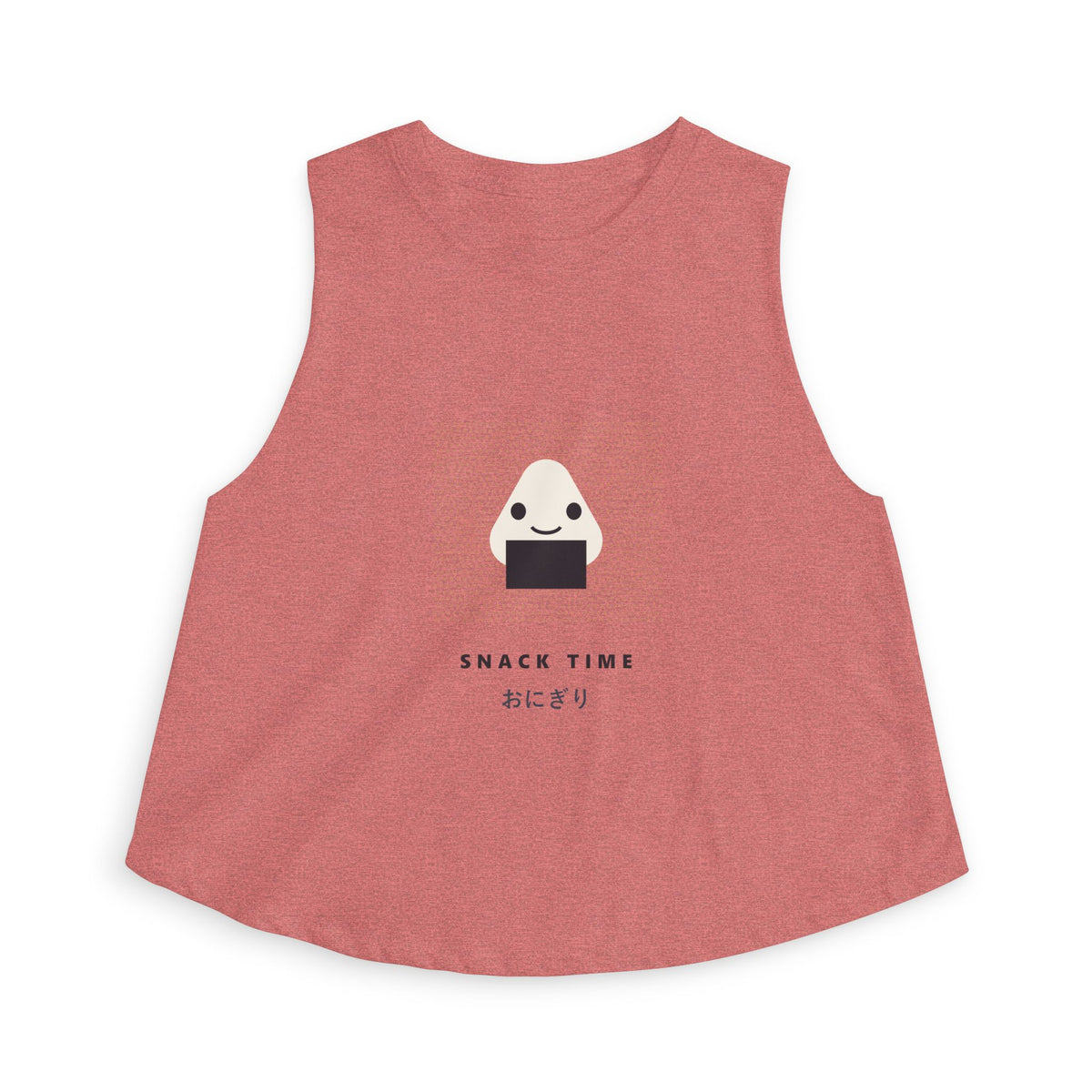 Snack Time Crop Top in Heather Mauve