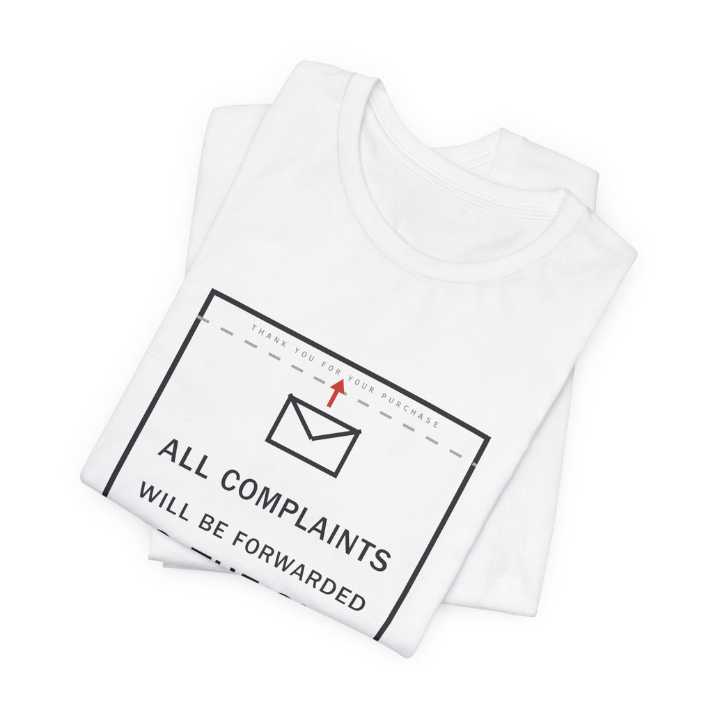 All Complaints Will Be Forwarded To The Sky Funny Anime T-Shirt - original anime design, view 2