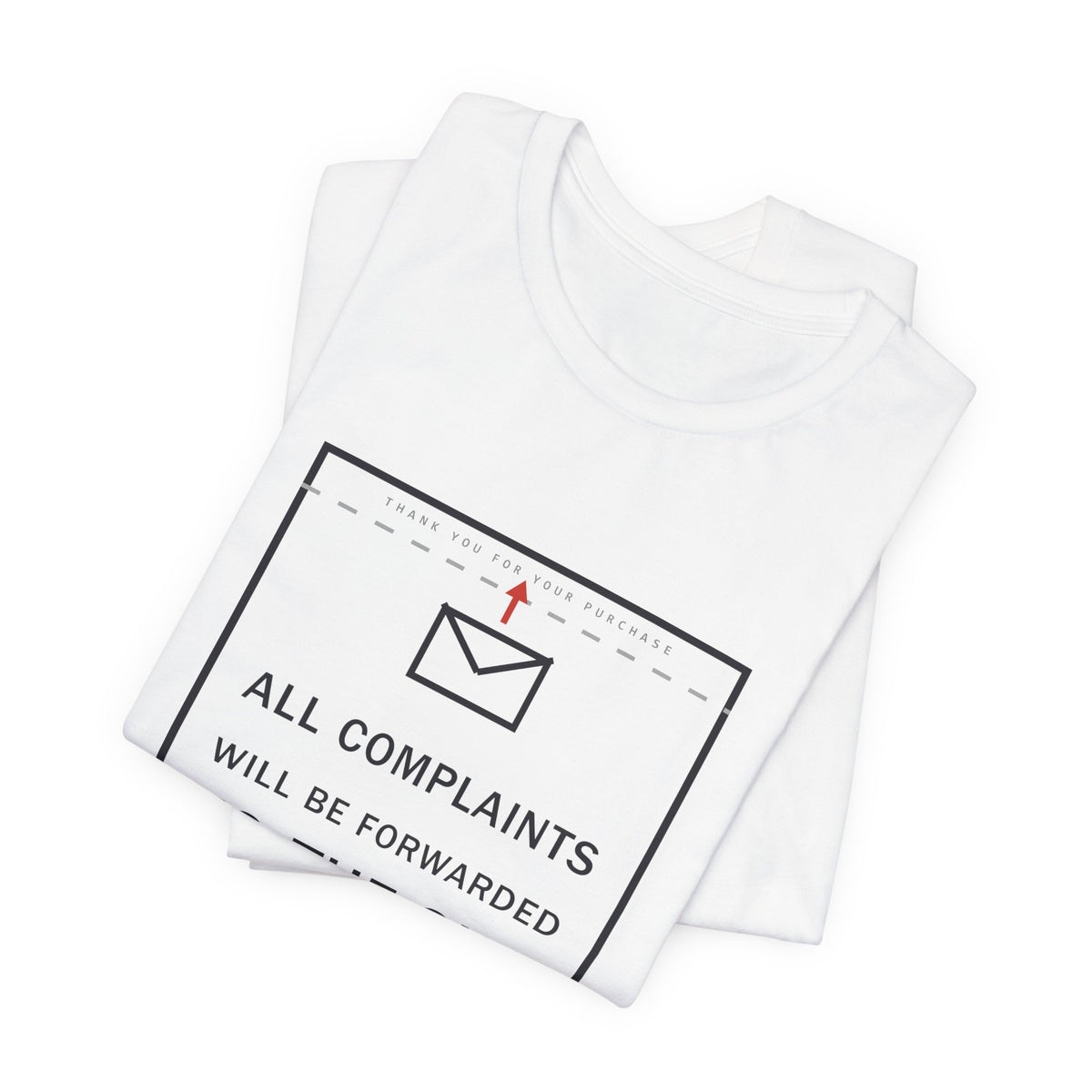 All Complaints Will Be Forwarded To The Sky Funny Anime T-Shirt - original anime design, view 2