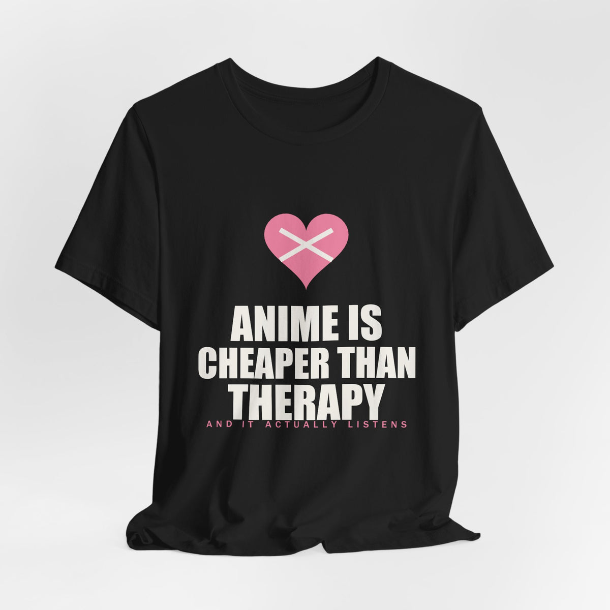 Cheaper Than Therapy Anime T-Shirt - original anime design, view 7