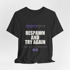Respawn And Try Again Anime T-Shirt - original anime design, view 19