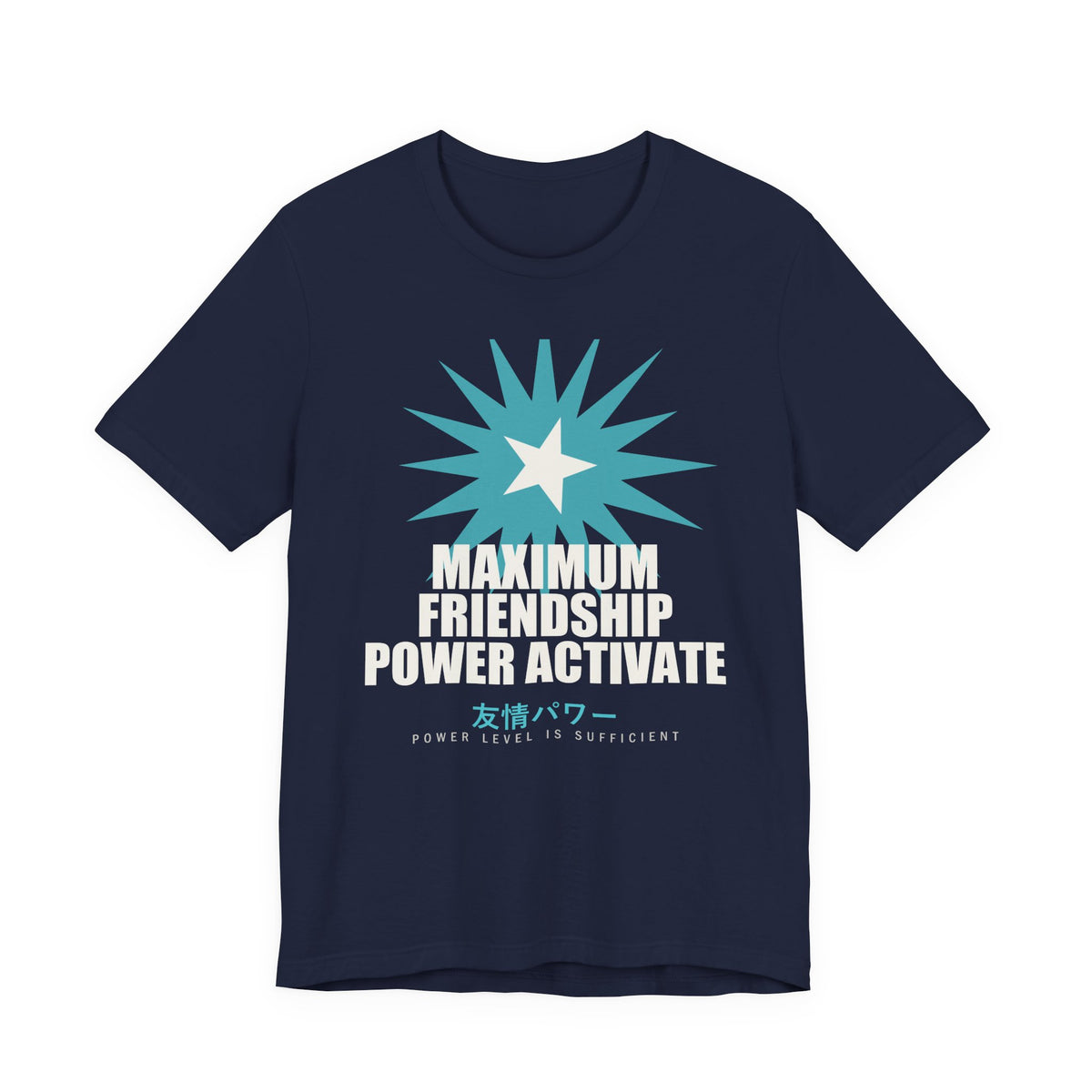 Maximum Friendship Power Activate Funny Anime T-Shirt in Navy