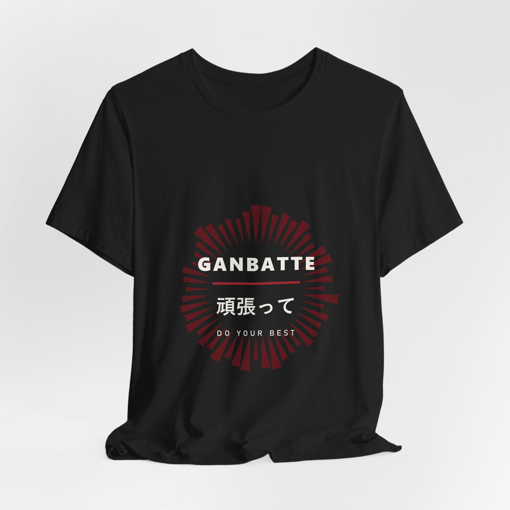 Ganbatte T-Shirt - original anime design, view 3