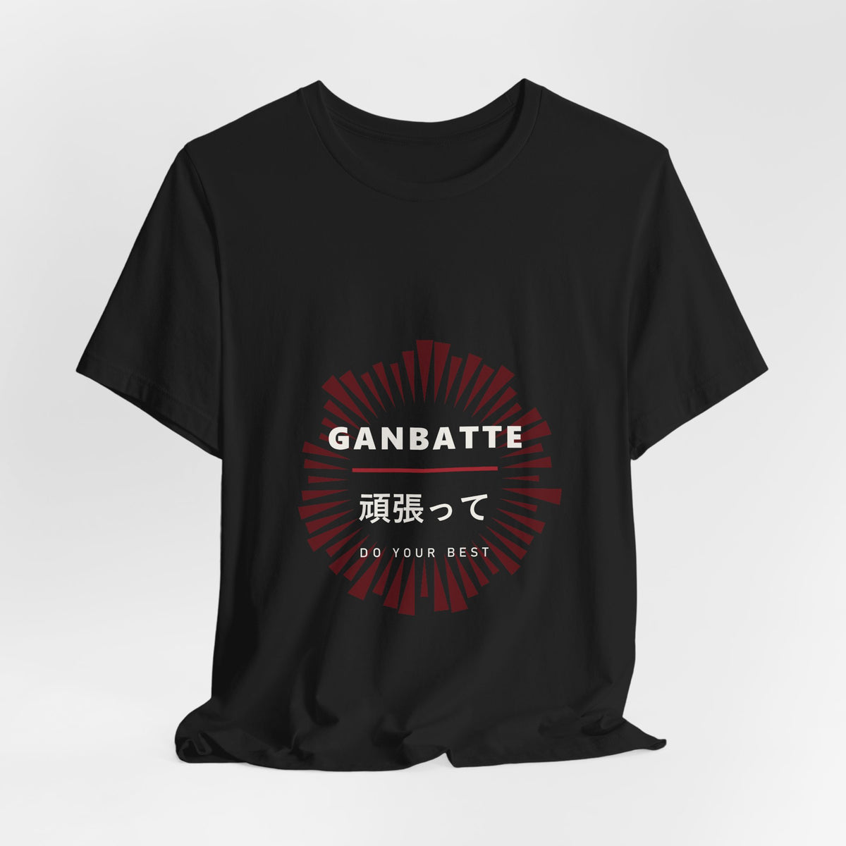 Ganbatte T-Shirt - original anime design, view 3