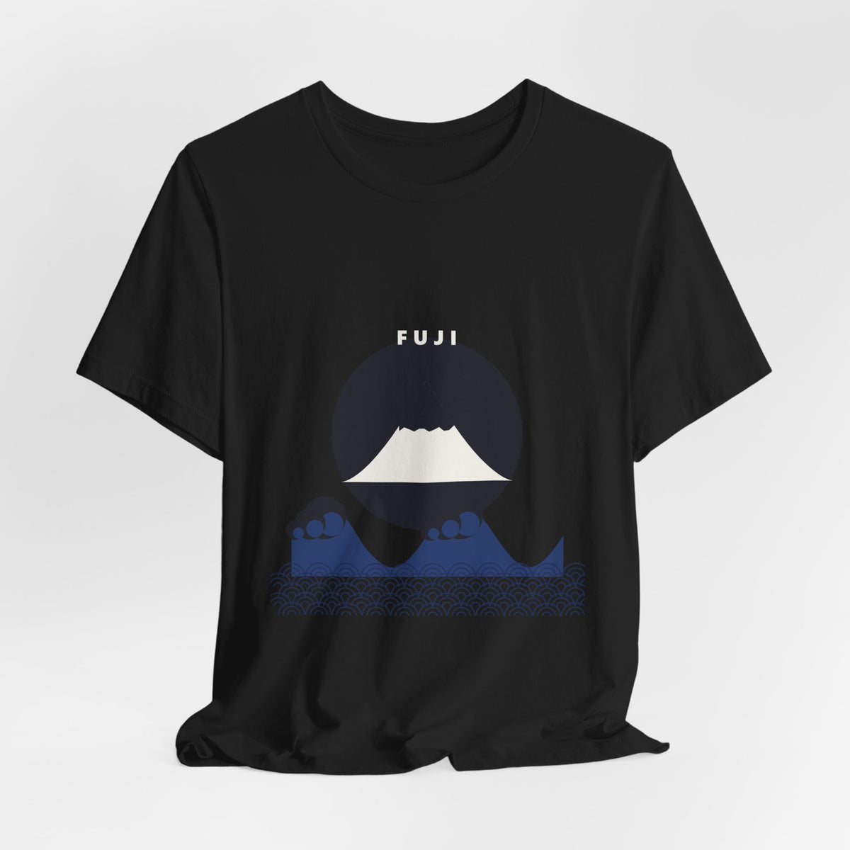 Fuji & Wave T-Shirt - original anime design, view 3