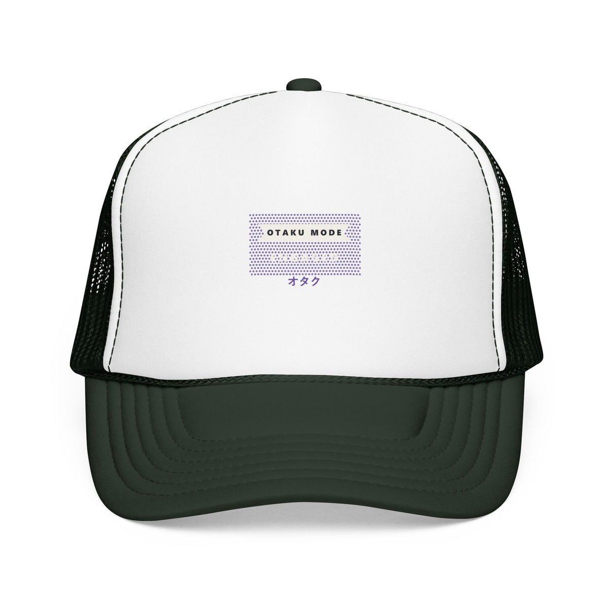 Otaku Mode Trucker Cap in Dark Green