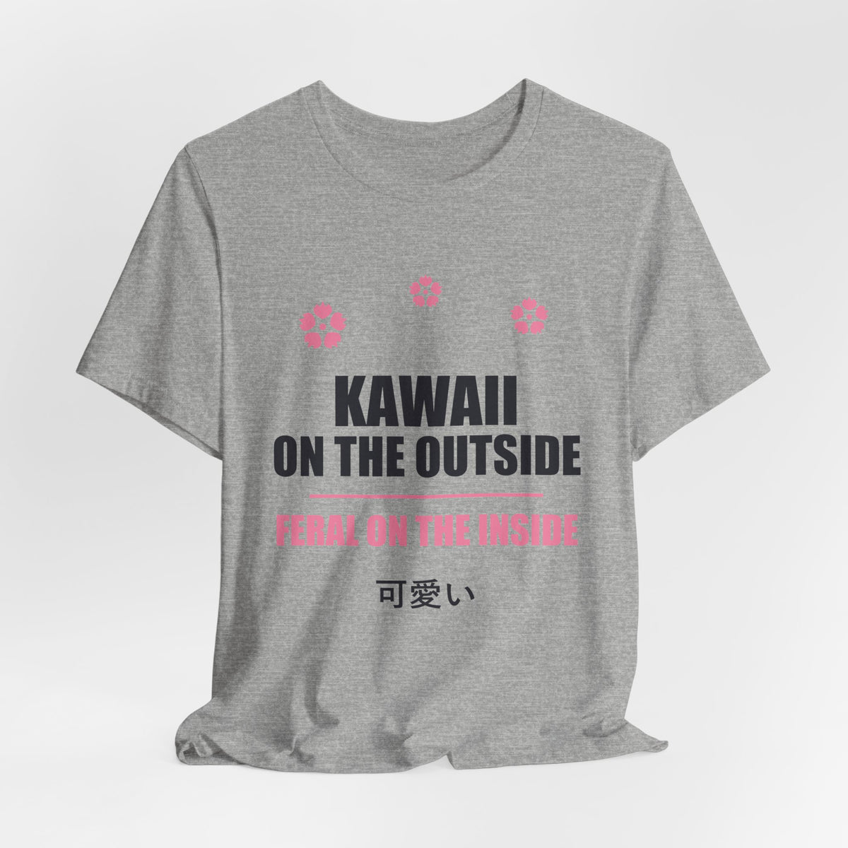 Kawaii But Feral Anime T-Shirt - original anime design, view 16