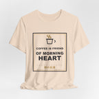 Coffee Is Friend Of Morning Heart Funny Anime T-Shirt - original anime design, view 9
