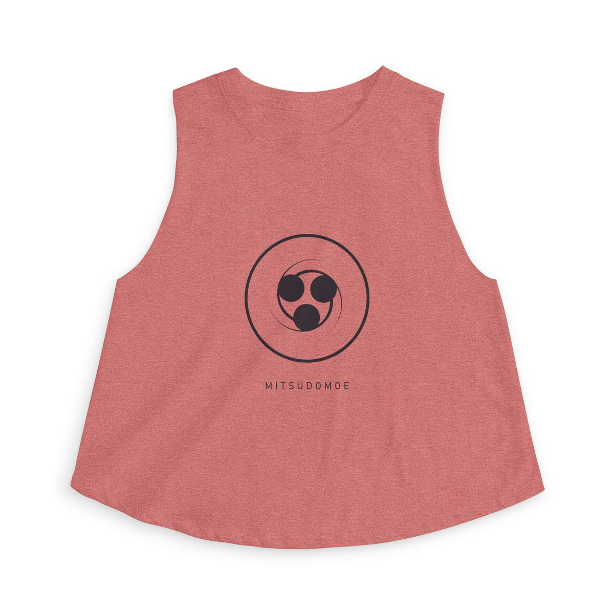 Mitsudomoe Crop Top in Heather Mauve
