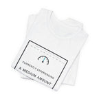 Currently Experiencing A Medium Amount Of Feelings Funny Anime T-Shirt - original anime design, view 2